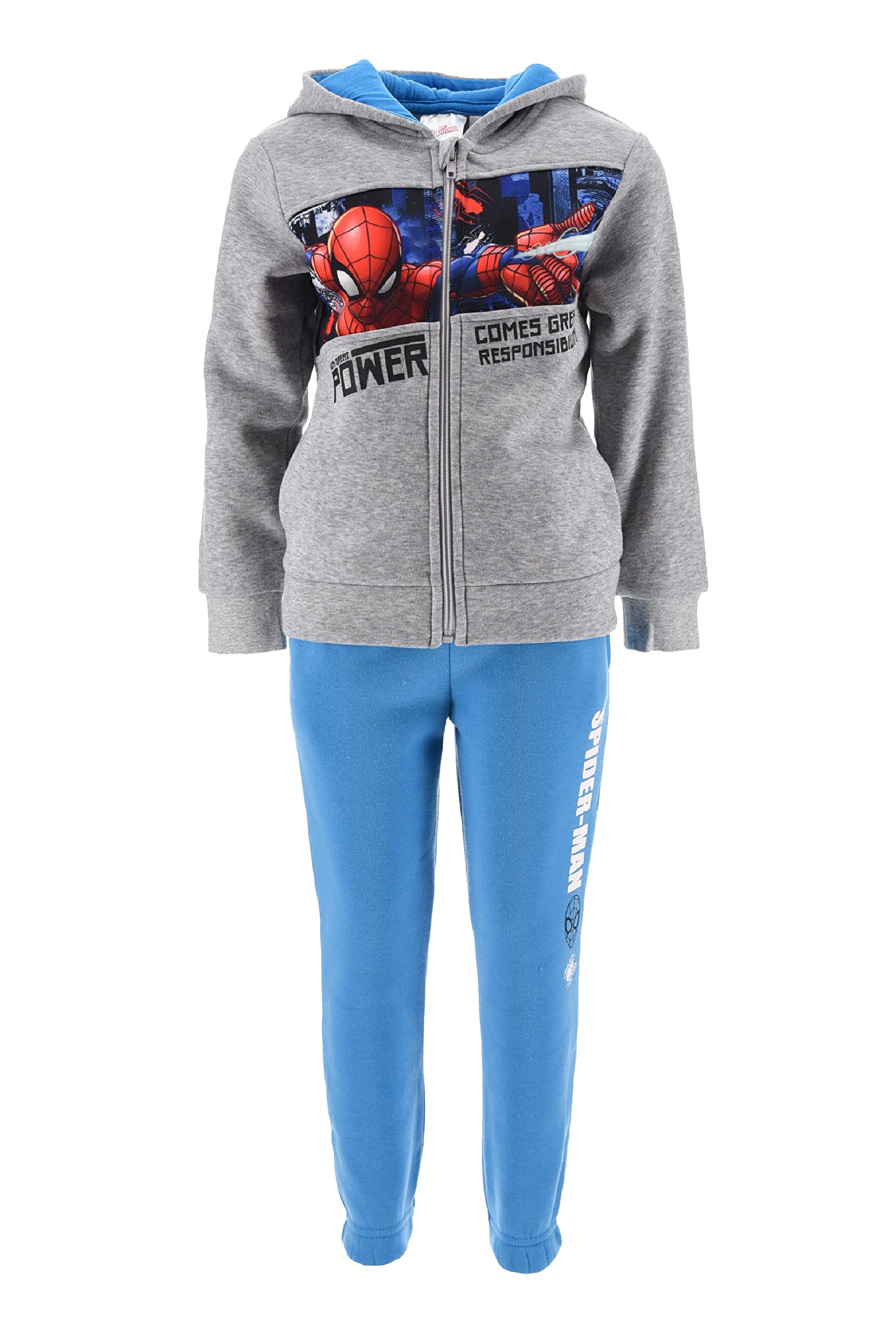 Marvel Spider-Man Boys' Jogging Suits - Kids' Superhero Running Outfits for Playtime & Sports Activities