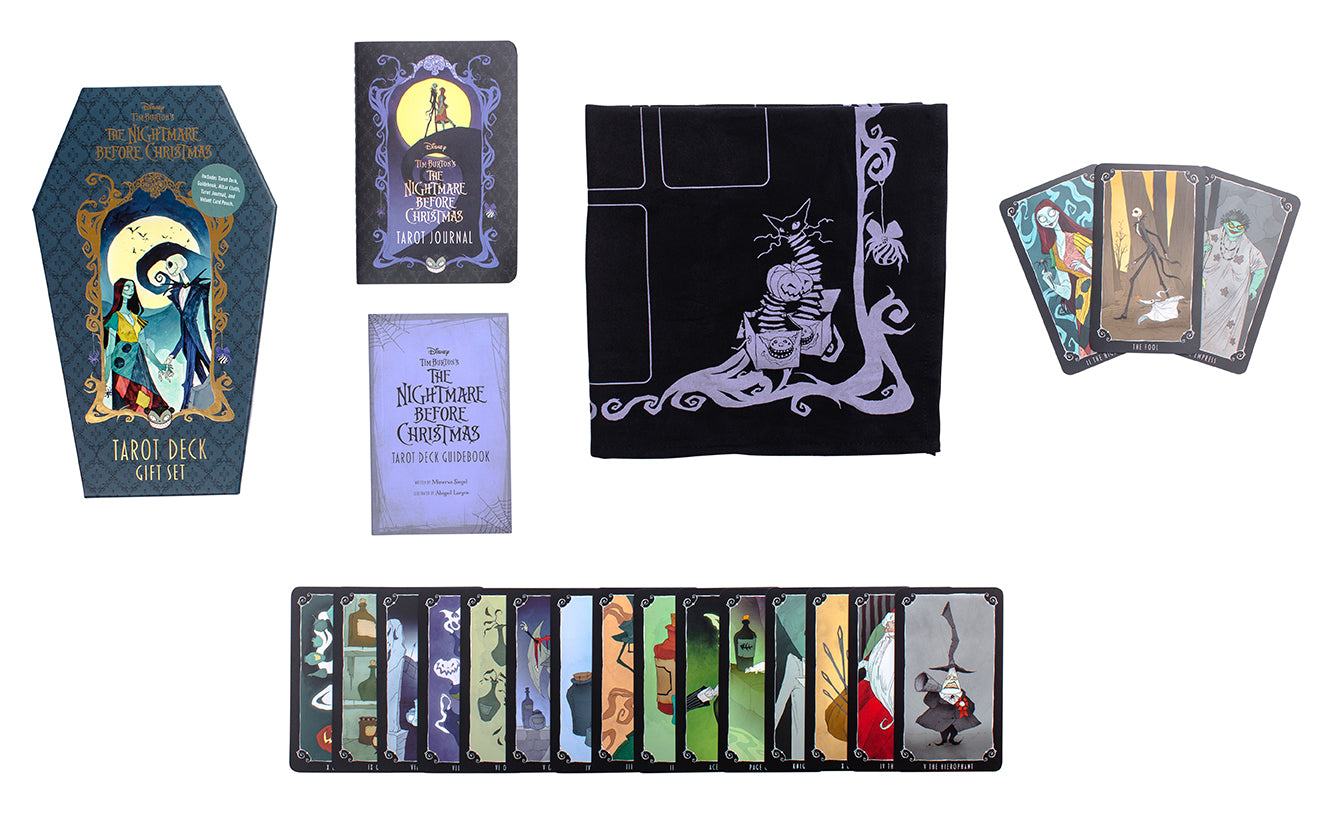 The Nightmare Before Christmas Tarot Deck & Guidebook Set - 78-Card Divination Deck with Illustrated Guide - Perfect for Halloween, Christmas Gifts & Fortune Telling