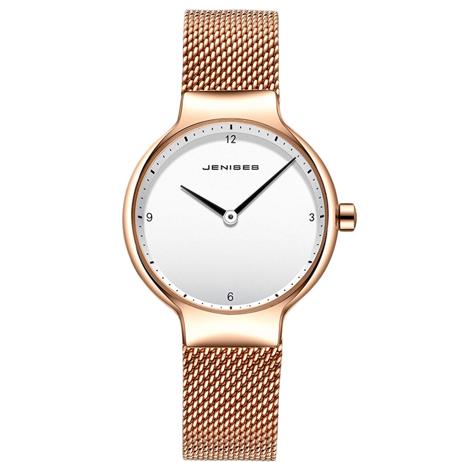 RORIOS Fashion Ladies Analog Quartz Watch - Stainless Steel Mesh Strap Women's Wristwatch for Work, Party & Everyday Wear