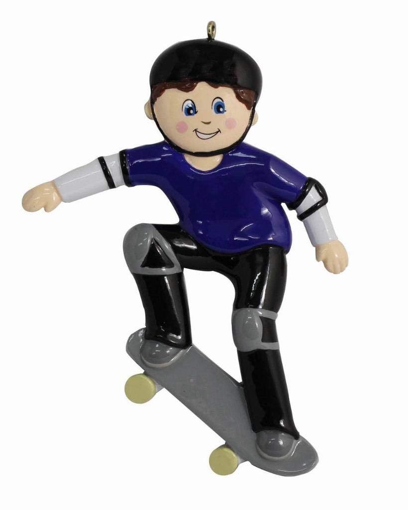 Custom Skateboard Christmas Ornaments - Unique Skateboarding Tree Decorations for Skaters | Perfect Gift for Men, Boys & Kids | Holiday Home Decor & Skateboarder Collectibles