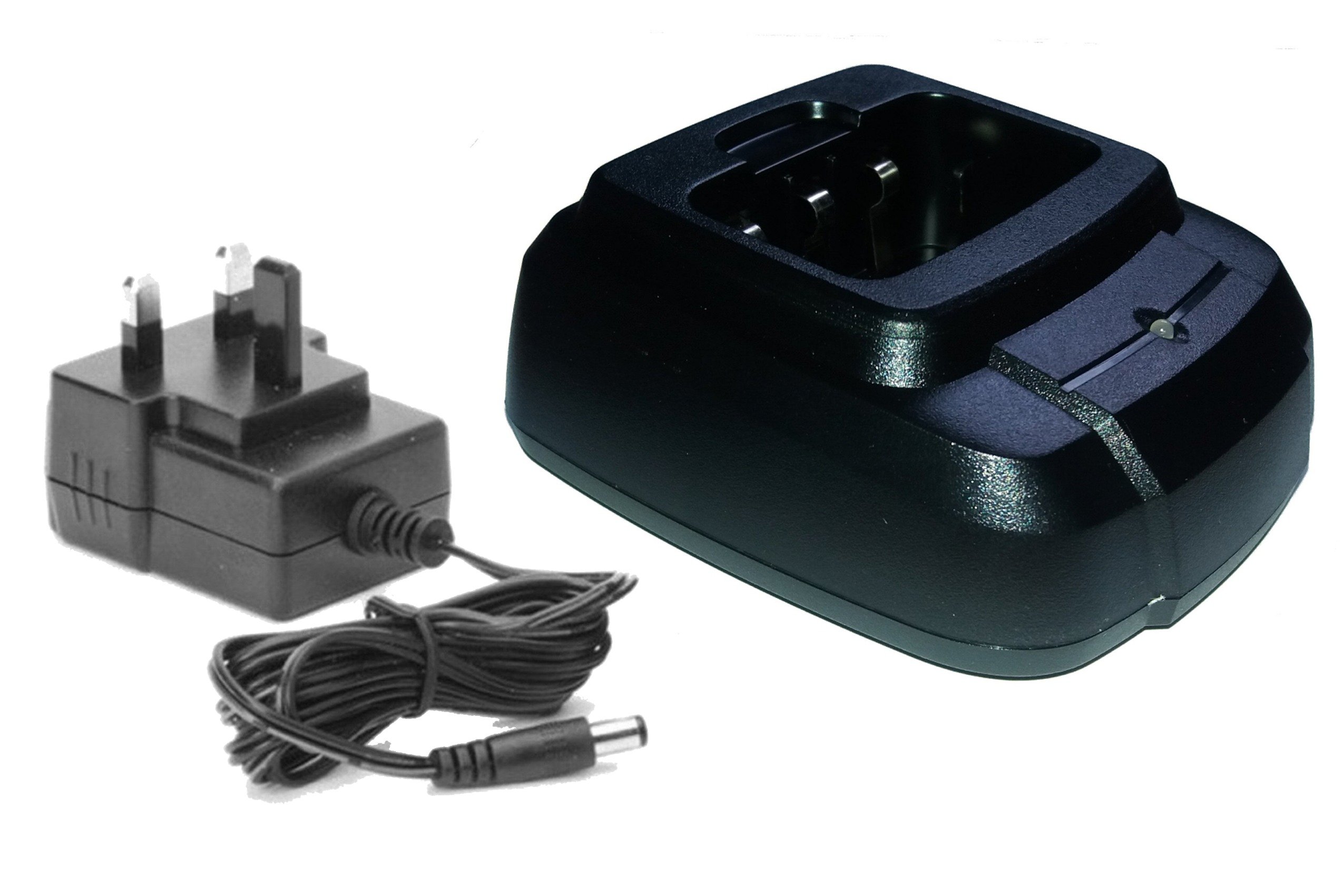 MITEX Desktop Charger for MITEX Handheld Two-Way Radios (Site, With PSU) - Fast Charging Station for Walkie Talkies in Offices, Warehouses & Construction Sites