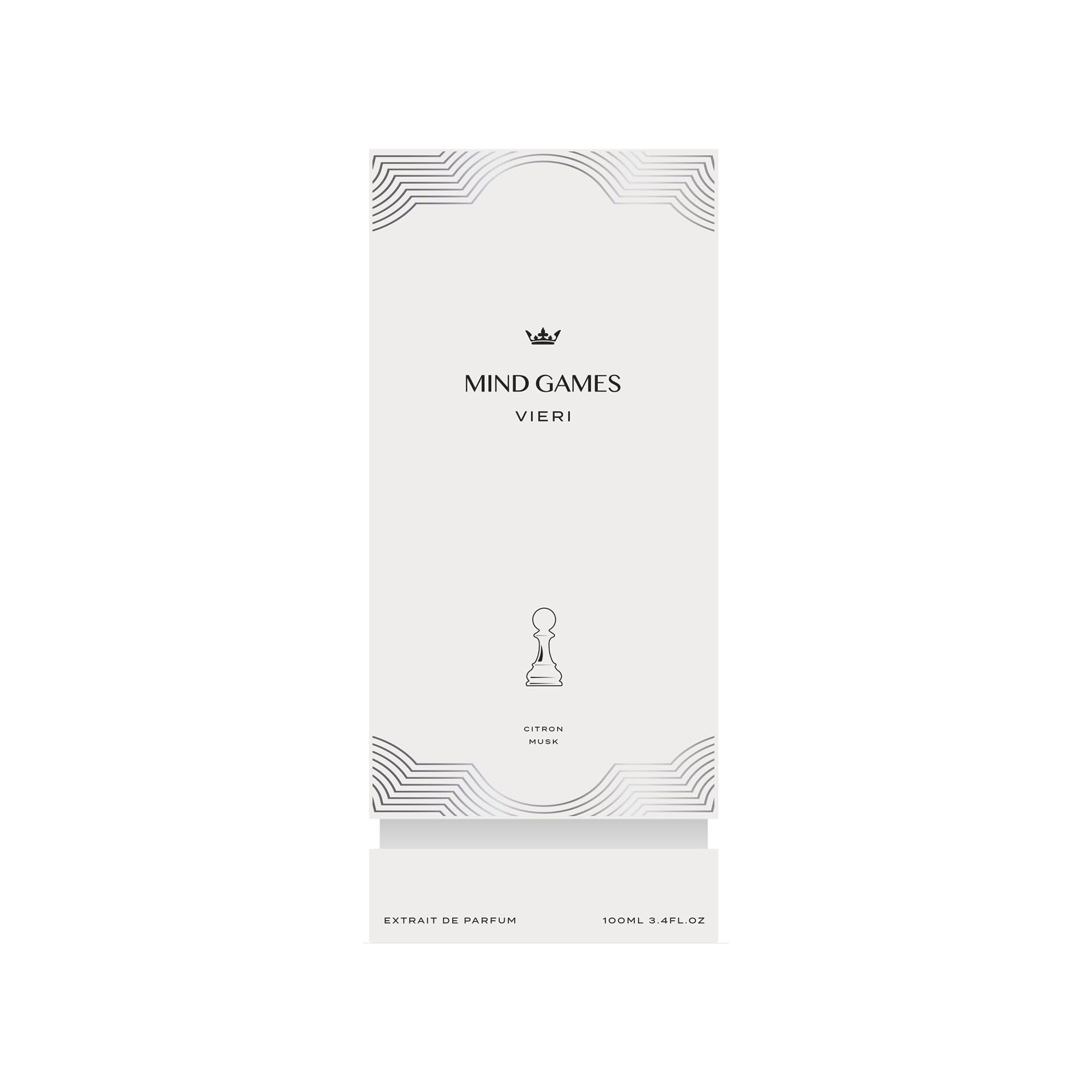 Luxury Perfume for Women & Men - MIND GAMES Vieri Extrait de Parfum with Citrus Lemon, Woody Musk, Floral Peony & Amberwood Notes - 100mL/3.4oz Unisex Cologne - Perfect for Date Night, Office Wear & Special Occasions