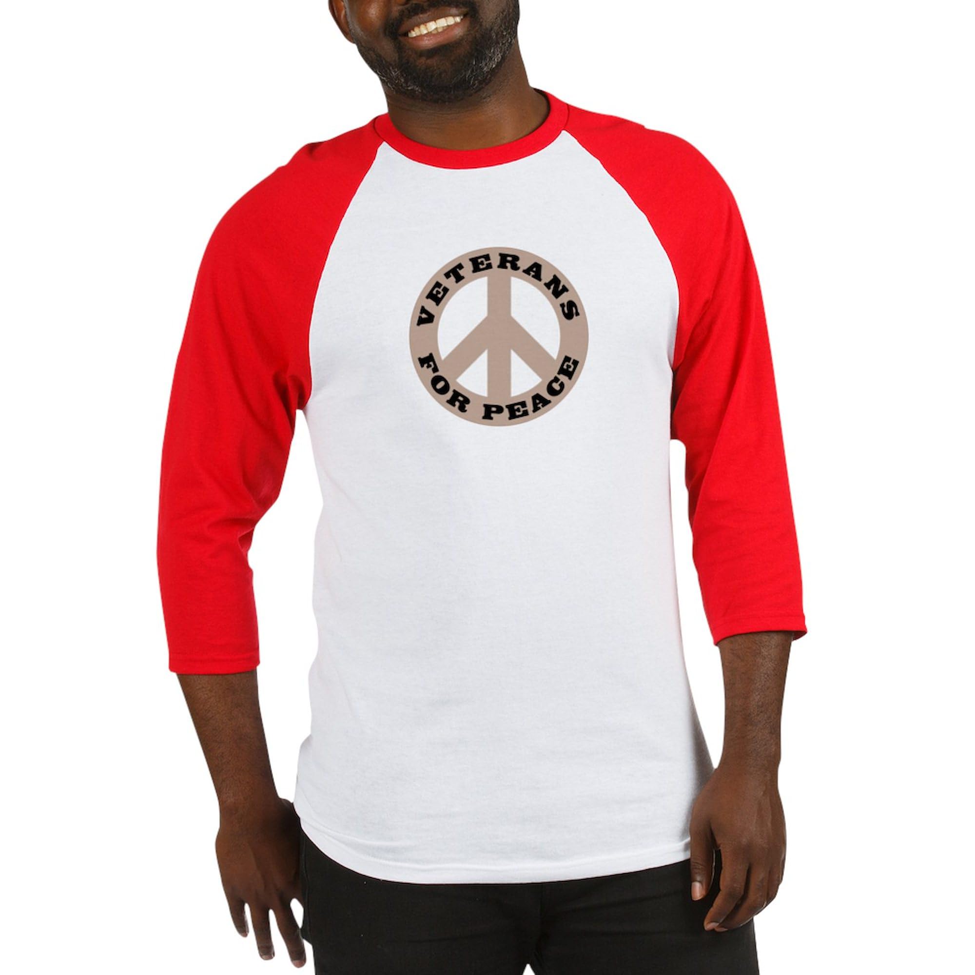 Veterans for Peace Baseball Jersey for Men - Comfortable Cotton 3/4 Raglan Sleeve Shirt | Casual Wear, Sports Events & Patriotic Occasions