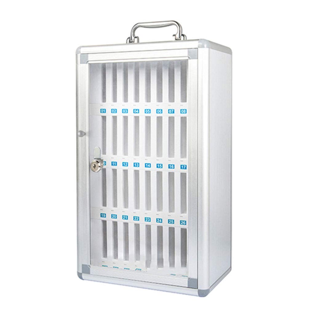 Secure Transparent Numbered Phone Locker Cabinet - School Exam Center & Factory Mobile Storage Solution - Durable Phone Deposit Box for Classrooms, Testing Facilities & Workplaces