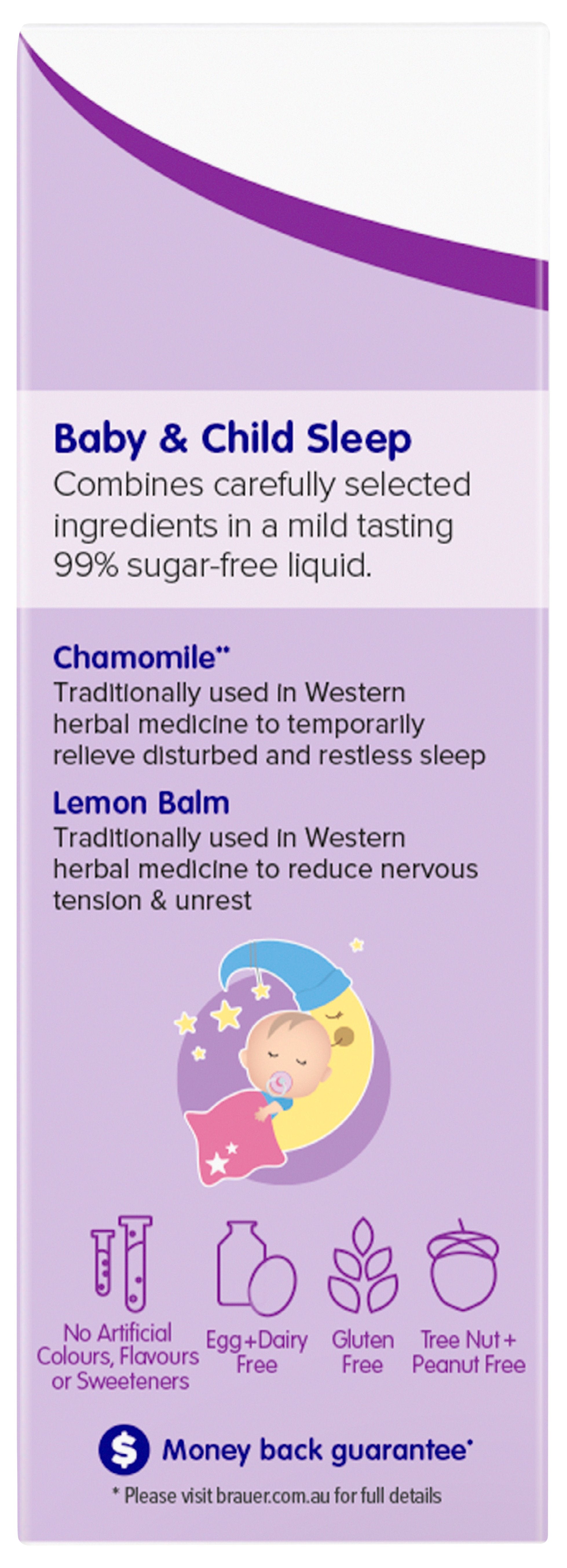 Brauer Baby & Child Sleep Liquid - Natural Sleep Aid for Infants & Kids, Calming Nighttime Relief, Safe & Gentle Formula - Perfect for Bedtime Routine & Restful Sleep