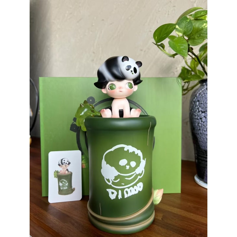 DIMOO Limited Edition Bamboo Panda Collectible Figure - Cute Asian-Themed Decoration for Home, Office & Gifts