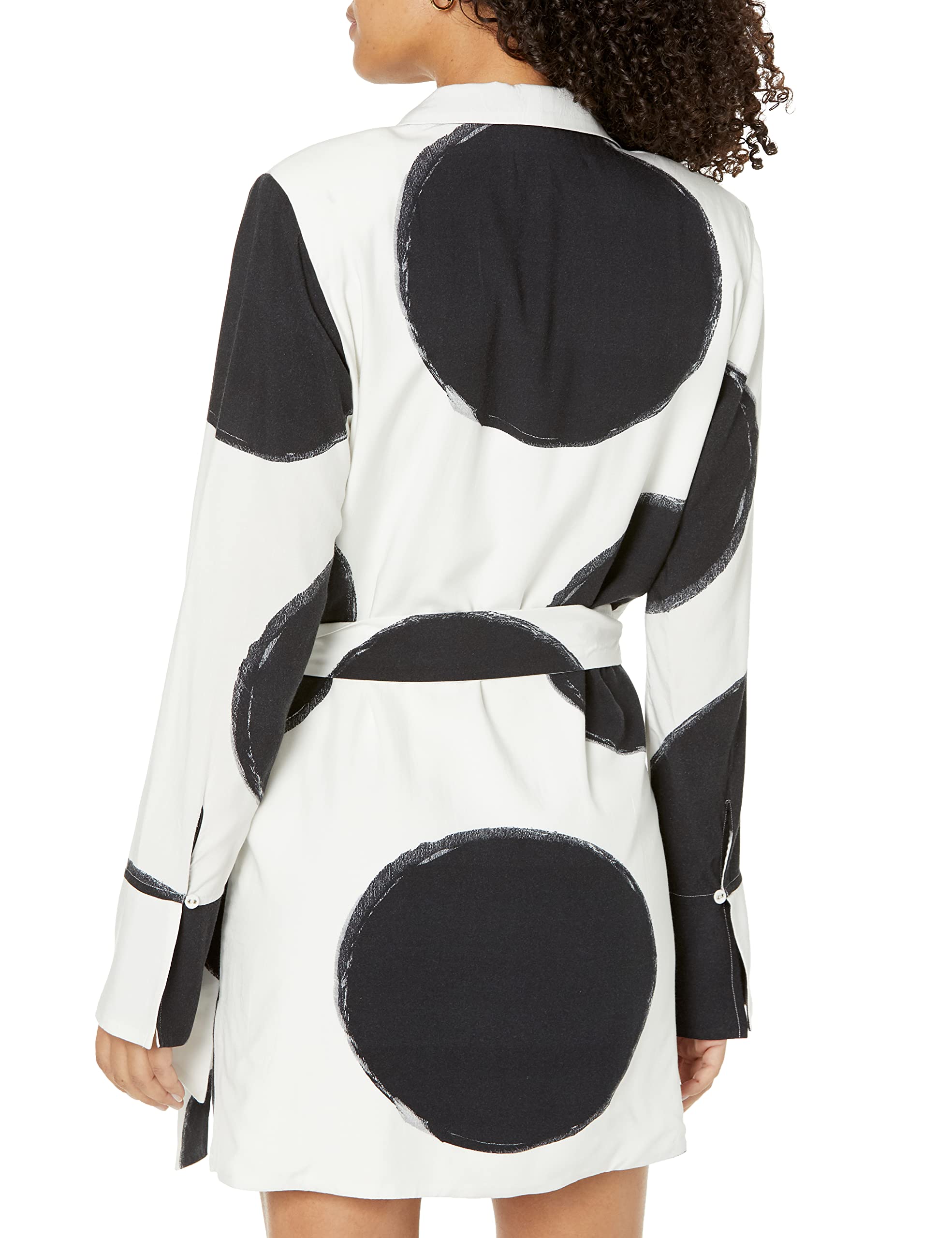 The Drop Women's Polka Dot Wrap Dress by @paige_desorbo | Flattering Casual & Party Dress for Women | Perfect for Date Night, Office Wear & Summer Outfits