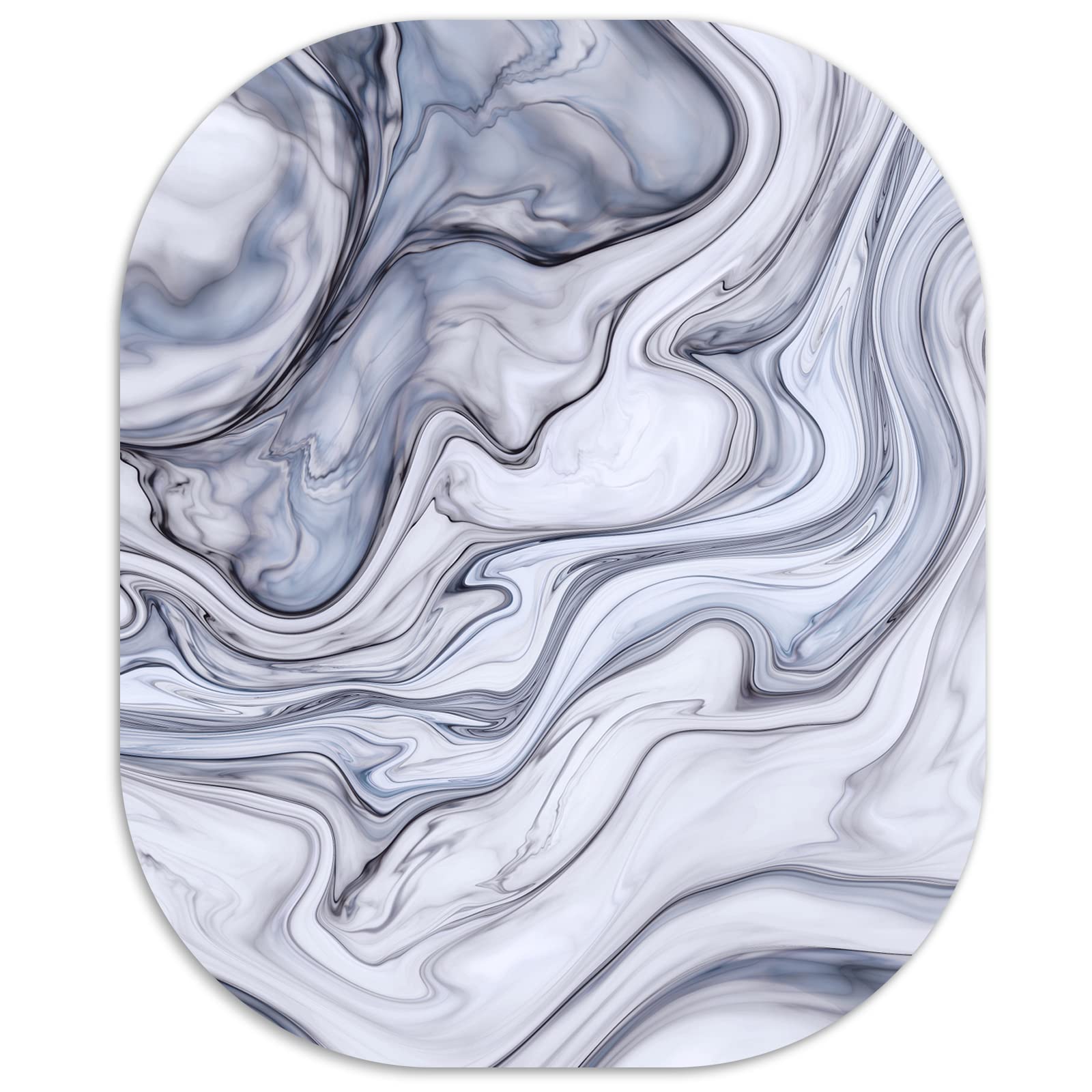 Kevizewo Mini Mouse Pad 6x7 Inch - Small Non-Slip Rubber Base Marble Computer Mouse Pad for Laptop, Home Office & Travel | Portable Office Supplies for Work, Gaming & Daily Use