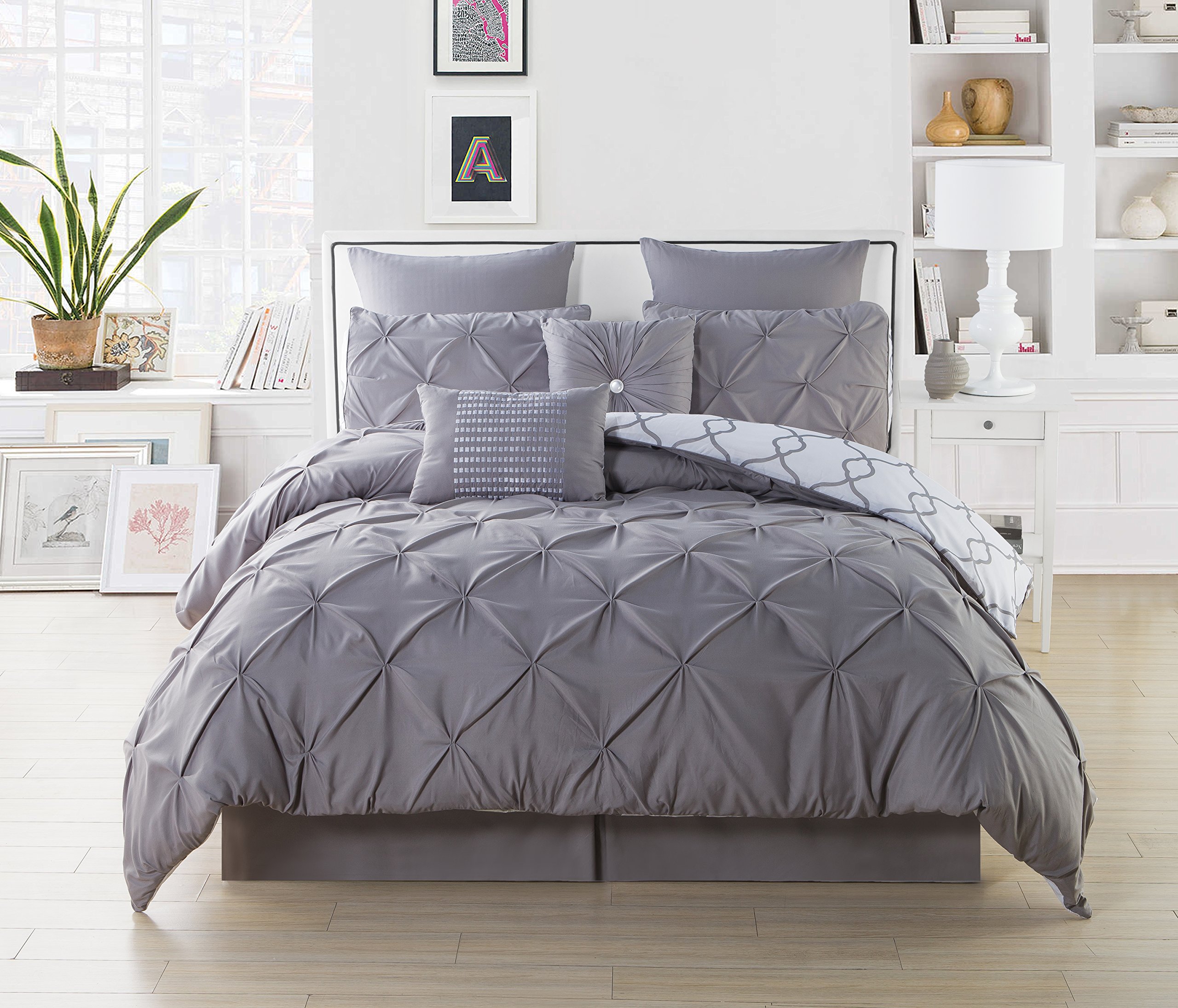 Duck River Textile Easy Comforter Set - Soft Grey Bedding for Cozy Sleep | Perfect for Master Bedroom, Guest Room & Dorm Decor
