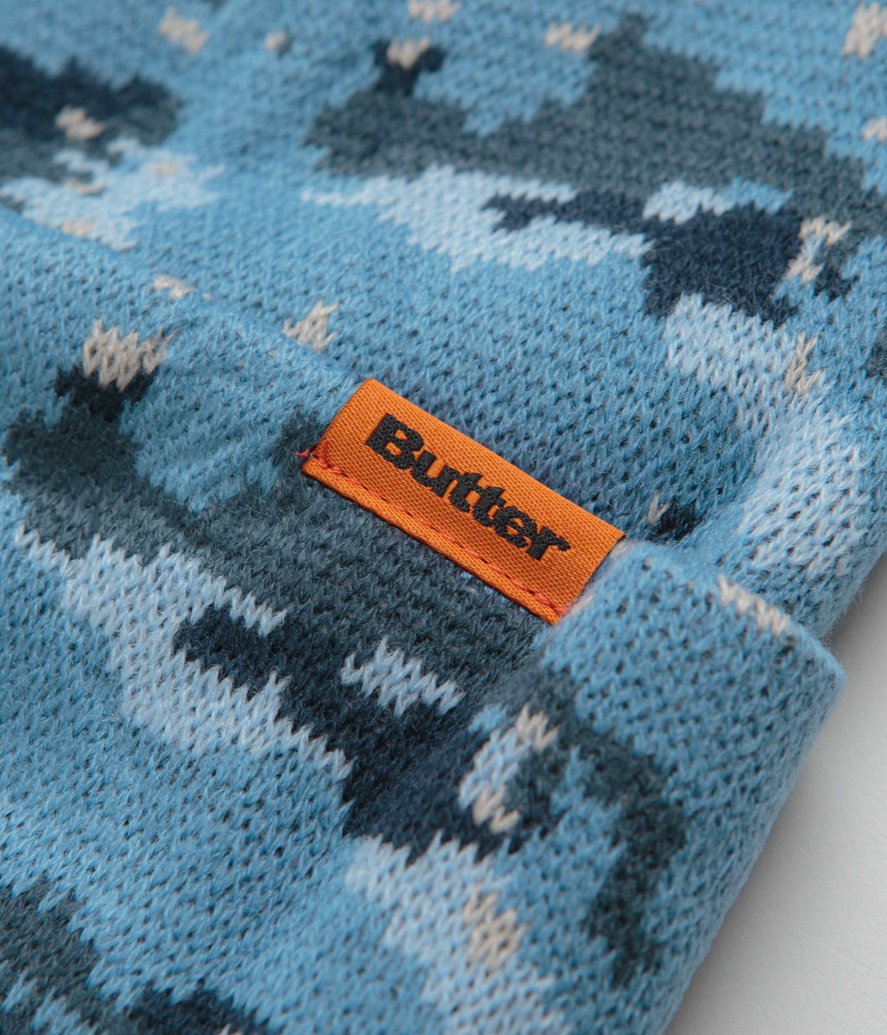 Butter Goods Desert Camo Beanie Slate - Warm Winter Skull Cap for Men & Women - Perfect for Outdoor Activities, Hiking, and Streetwear Fashion