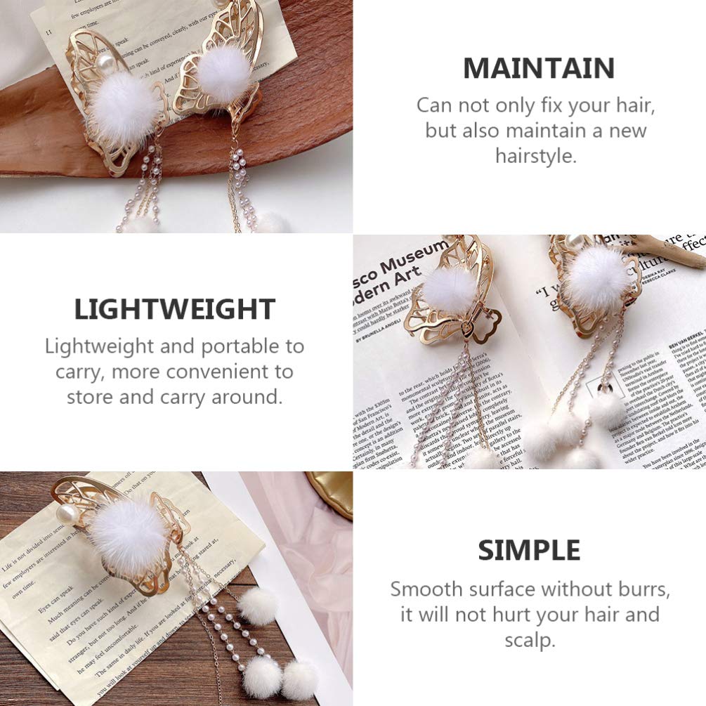 Beaupretty Non-Slip Hair Claw Clips for Women - Strong Hold Hair Clips for Thick Hair, Ponytail, Bun & Updo - Perfect Hair Accessories for Work, Gym, Wedding & Daily Use