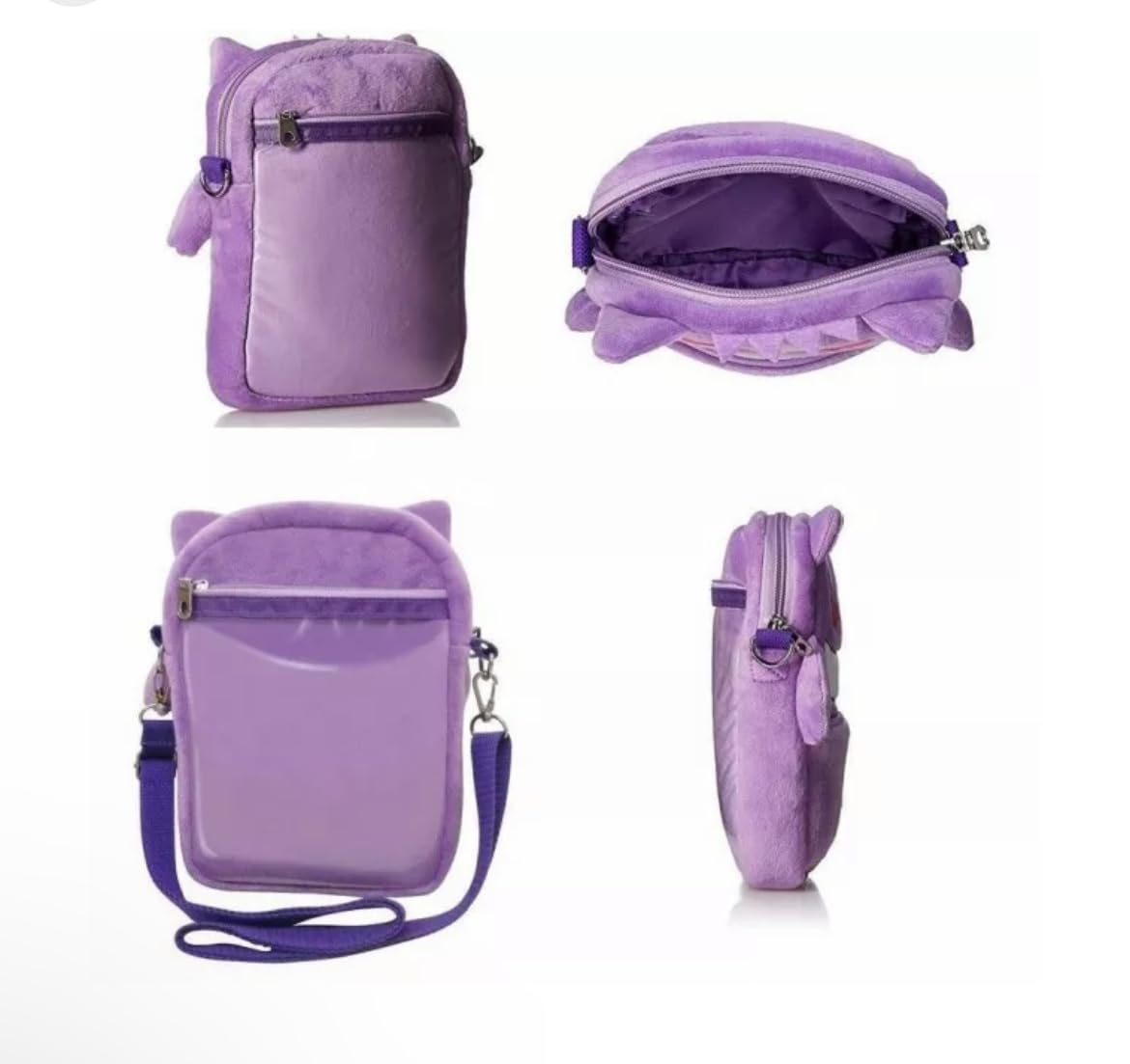 Genga Crossbody Bag for Women - Stylish Purple Shoulder Bag with 50 Unique Stickers - Perfect for Travel, Shopping & Everyday Use