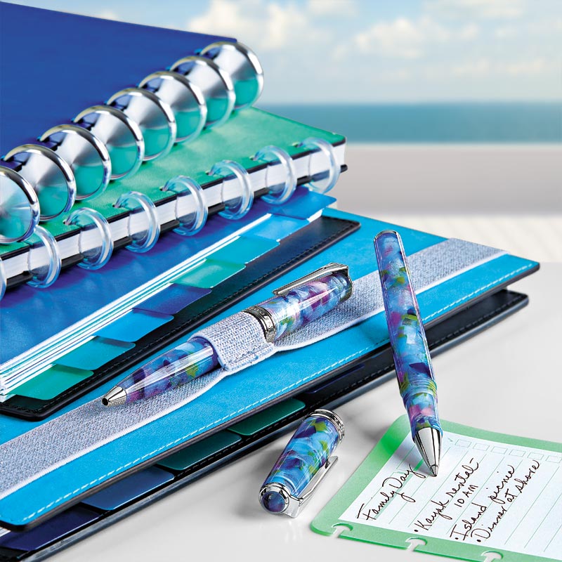 Circa Sea and Sky Checklist Discbound Notebook Set of 3 - Refillable Planner Pages for Office, School & Travel Organization