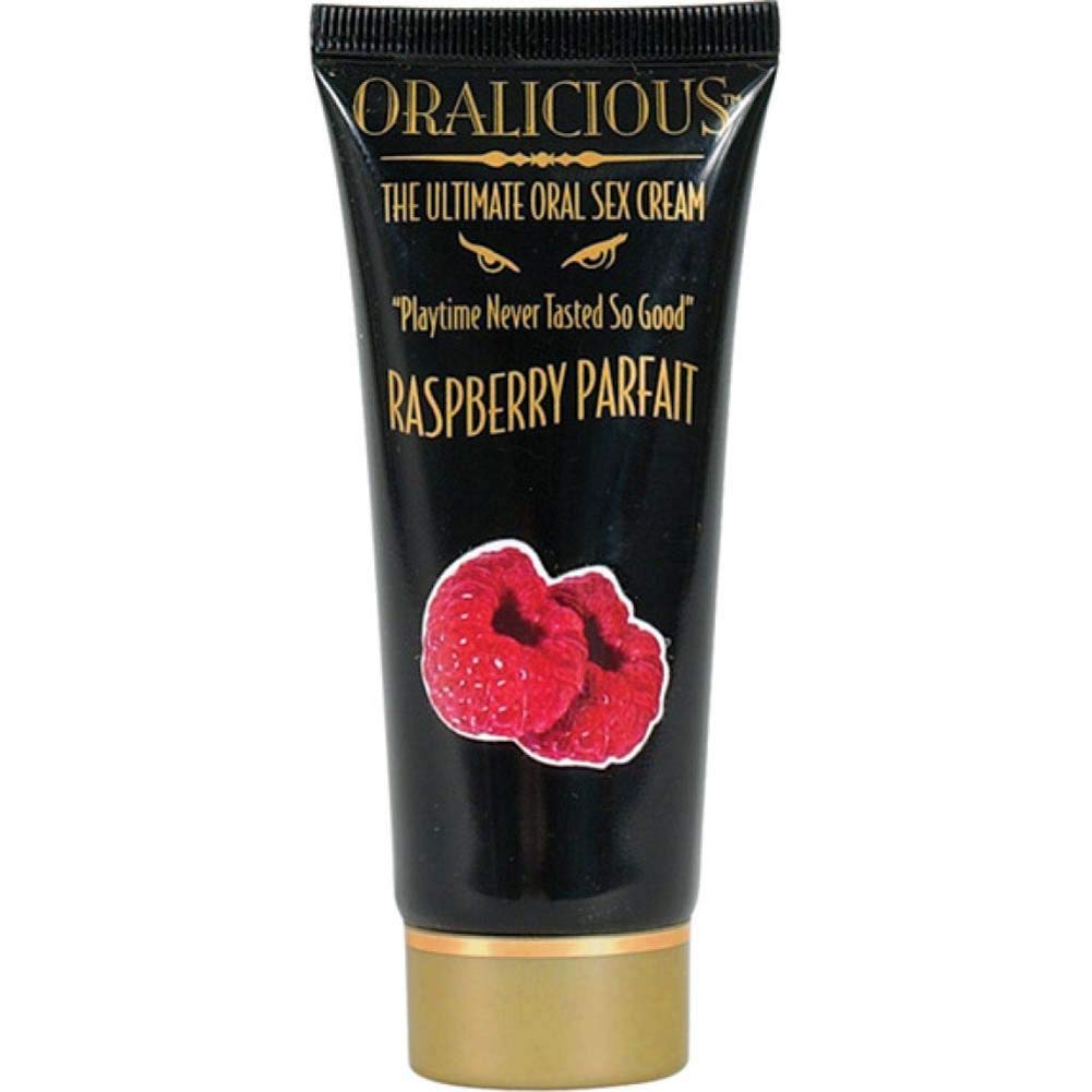 Hott Products Oralicious Oral Sex Cream - 2oz Raspberry Parfait Flavor | Water-Based Personal Lubricant for Couples | Enhances Intimacy & Sensation | Perfect for Foreplay & Romantic Nights
