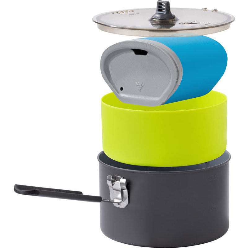 MSR Trail Lite Solo Cook Set - Lightweight Backpacking Cookware for Camping & Hiking | Compact Cooking System for Solo Outdoor Adventures