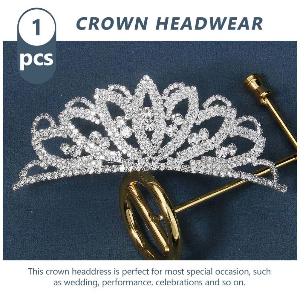 FOMIYES Princess Tiara for Girls - Kids Wedding Bridal Hair Jewelry Headpiece with Pearls & Rhinestones | Perfect for Birthday Parties, Pageants, Dress-Up & Special Occasions