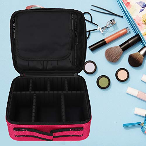 Travel Cosmetic Bag - Durable, Lightweight & Portable Makeup Organizer for Women | Water-Resistant Toiletry Pouch for Home, Gym & Vacation Travel Essentials