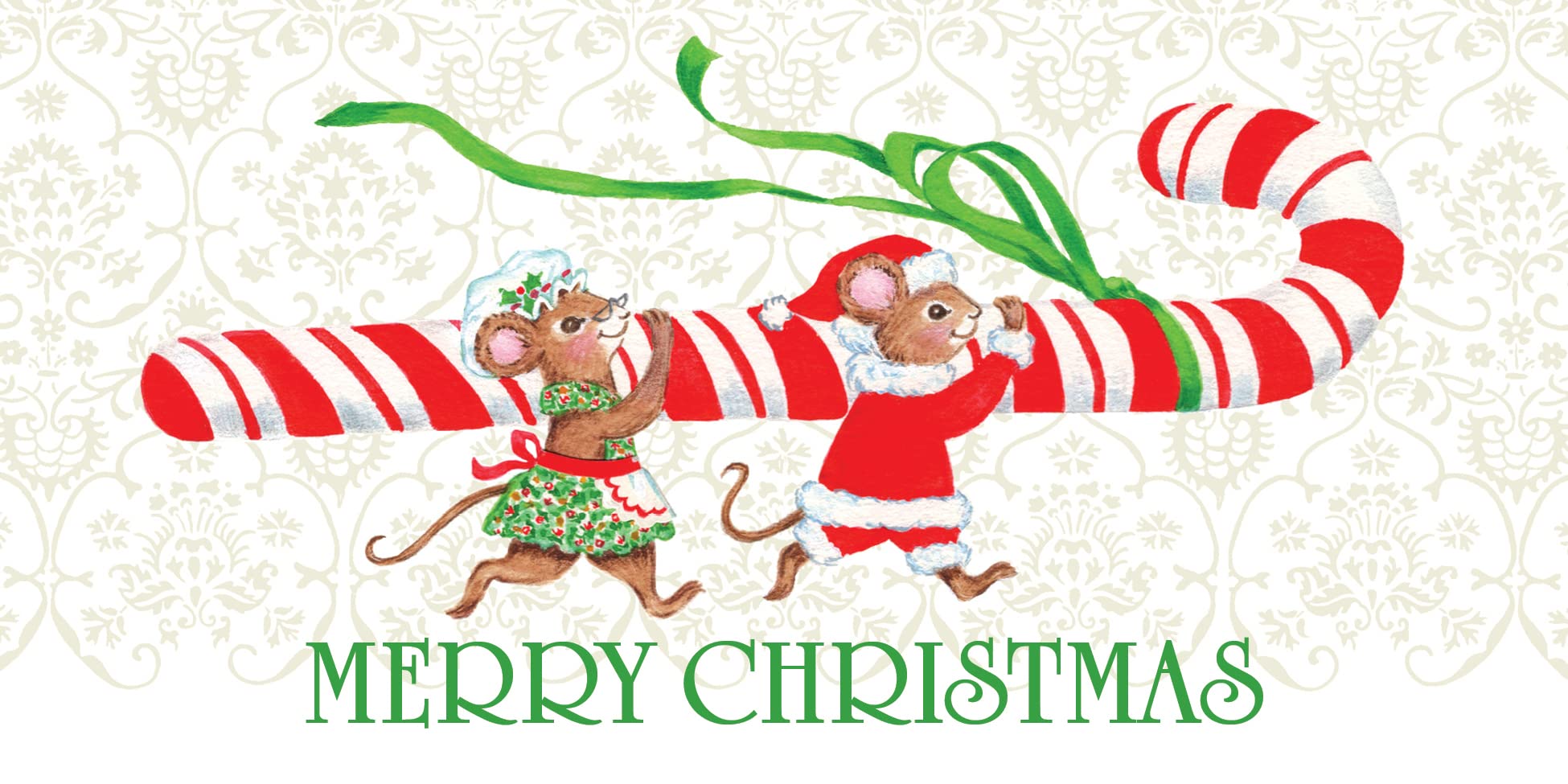 Fravessi Christmas Money Holder Envelopes (3.5x6.5 Inches) - 10 Pack with Cute Mice & Candy Cane Design - Perfect for Cash, Checks, Gift Cards - Great for Holiday Gifting, Stocking Stuffers & Office Party Favors