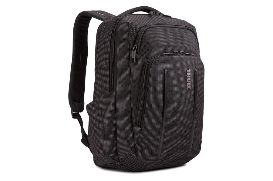 Thule Crossover 2 20L Laptop Backpack for Men & Women - Durable Water-Resistant Travel & Work Backpack with Laptop Compartment - Perfect for Commuting, Business Trips & College (Black)