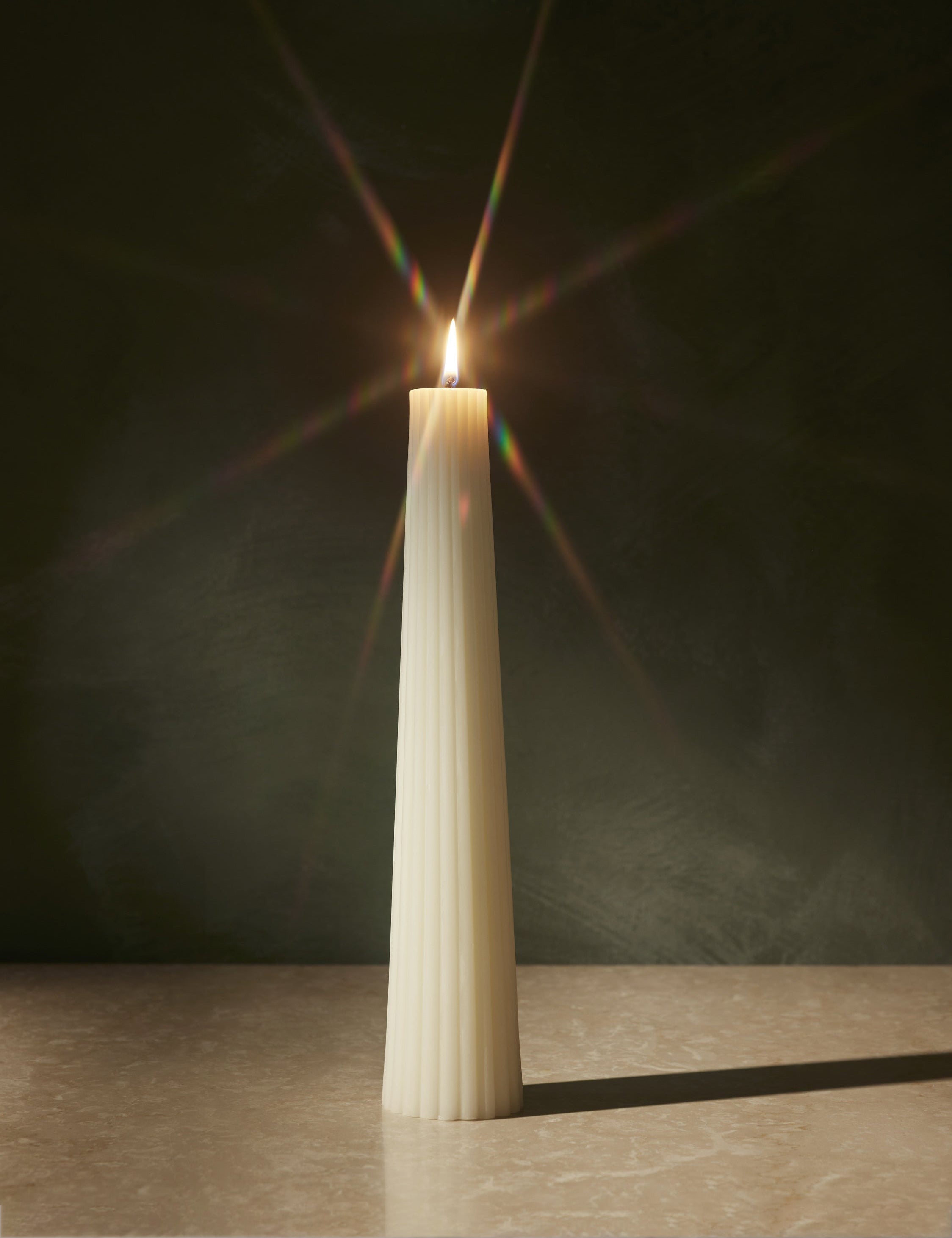 Green Tree Home Fluted Pillar Candle Holder - Elegant Home Decor for Weddings, Parties & Holiday Centerpieces