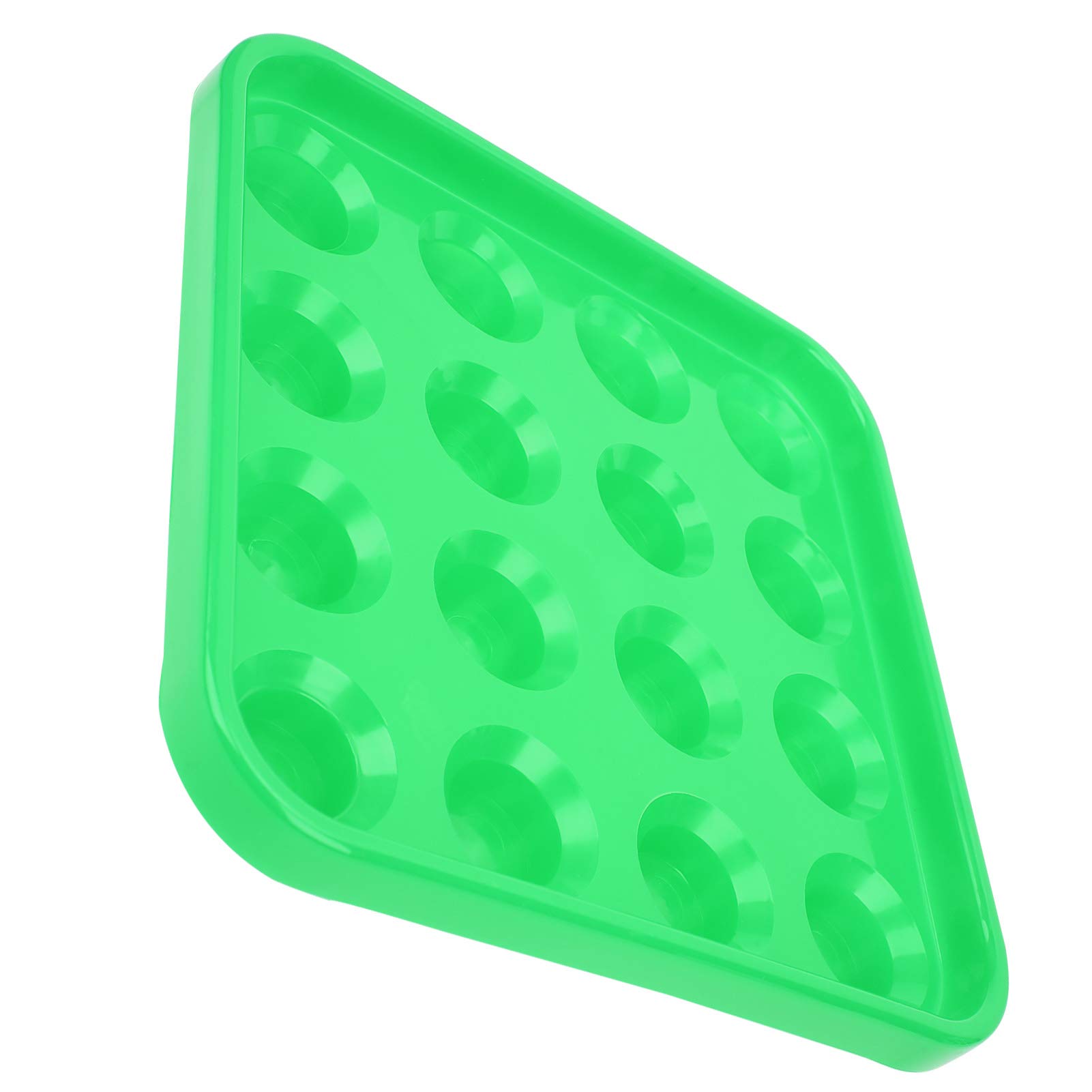 **16-Hole Plastic Billiard Ball Tray - Pool Ball Storage & Carrying Case for Billiards (Green) | Perfect for Home Game Rooms, Bars & Pool Halls**