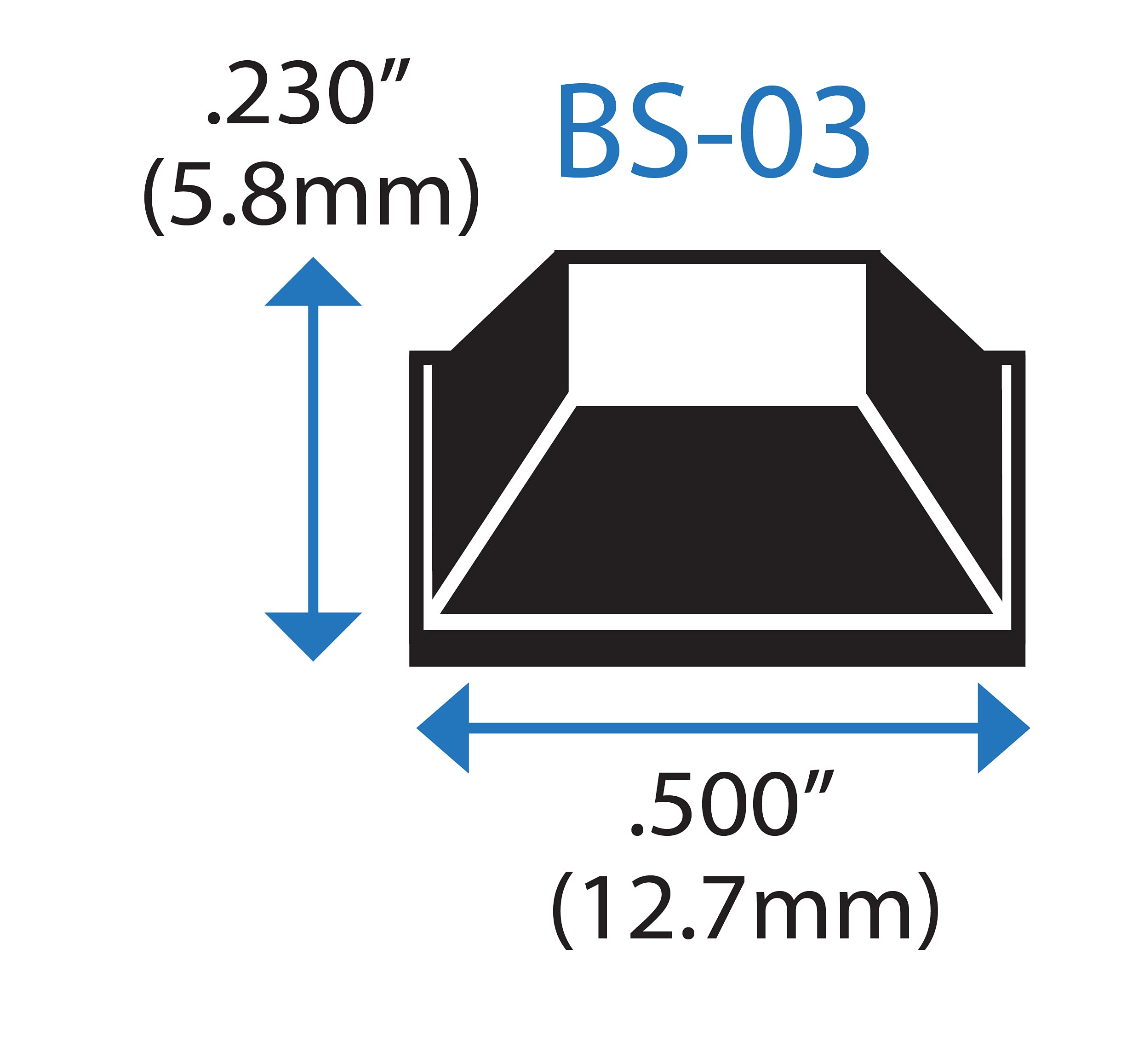 Self-Adhesive Clear Square Rubber Bumper Pads - 0.5