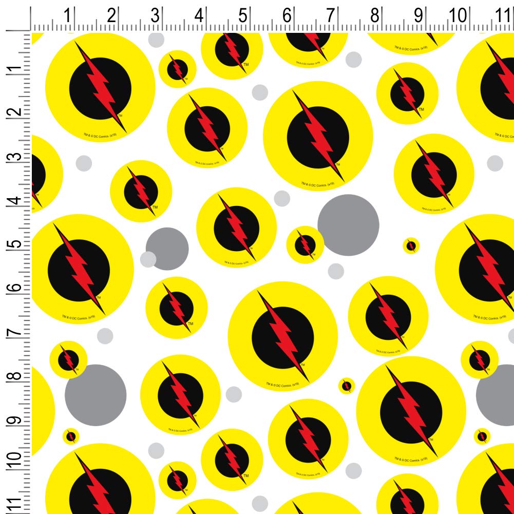 The Flash Reverse Flash Logo Gift Wrap Wrapping Paper Roll - DC Comics Superhero Themed Wrapping for Birthdays, Holidays & Special Occasions