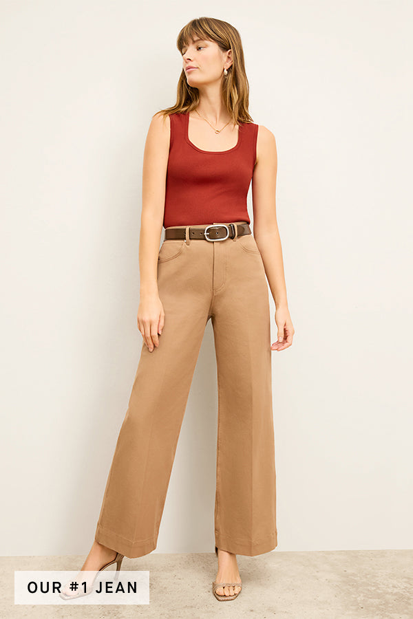 Milo Wide Leg Eco-Friendly Jeans - Sustainable Better Than Denim Pants for Women | Perfect for Casual Wear, Office Outfits & Weekend Styling