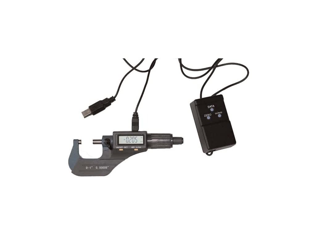 3M301A Digital Micrometer with USB Cable - High Precision Electronic Caliper Tool for DIY, Jewelry Making & Engineering | Portable Measuring Device for Workshop & Home Use