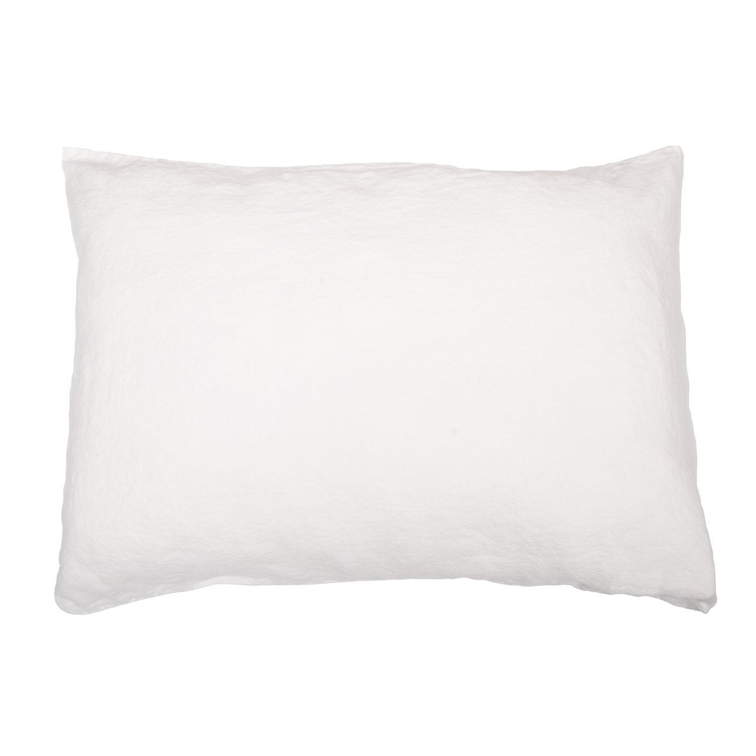 Premium Optical White Washed Cotton Pillowcase Set - Soft & Breathable Bed Linen for Side Sleepers, Hotel Style Luxury Bedding - Perfect for Master Bedroom, Guest Room & Airbnb