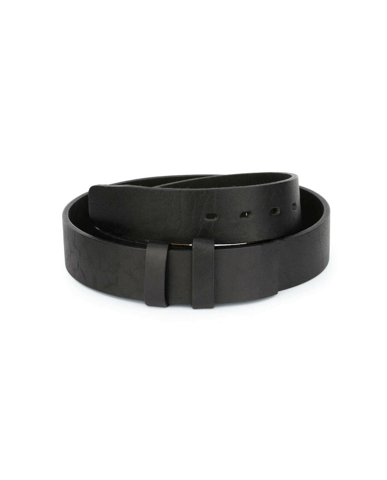 Premium Black Full Grain Leather Belt Strap - 40mm Replacement for Dunhill Buckles | Durable & Stylish Men's Accessory for Office, Formal & Casual Wear