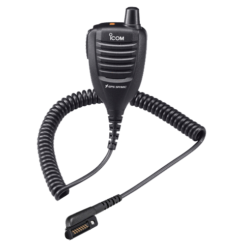 Icom HM233GP GPS Speaker Microphone - Waterproof Handheld Mic for Marine & Off-Road Radios | Clear Audio & Durable Design for Boating, Trucking & Outdoor Adventures