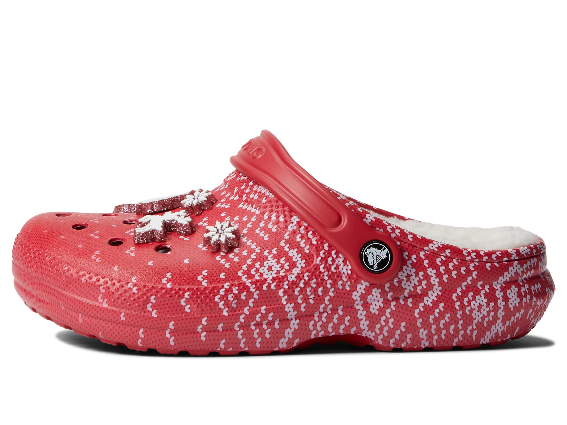 Crocs Unisex-Adult Classic Lined Holiday Charm Clog - Comfortable Slip-On Shoes for Men & Women - Perfect for Indoor, Outdoor, Casual Wear & Holiday Gifts