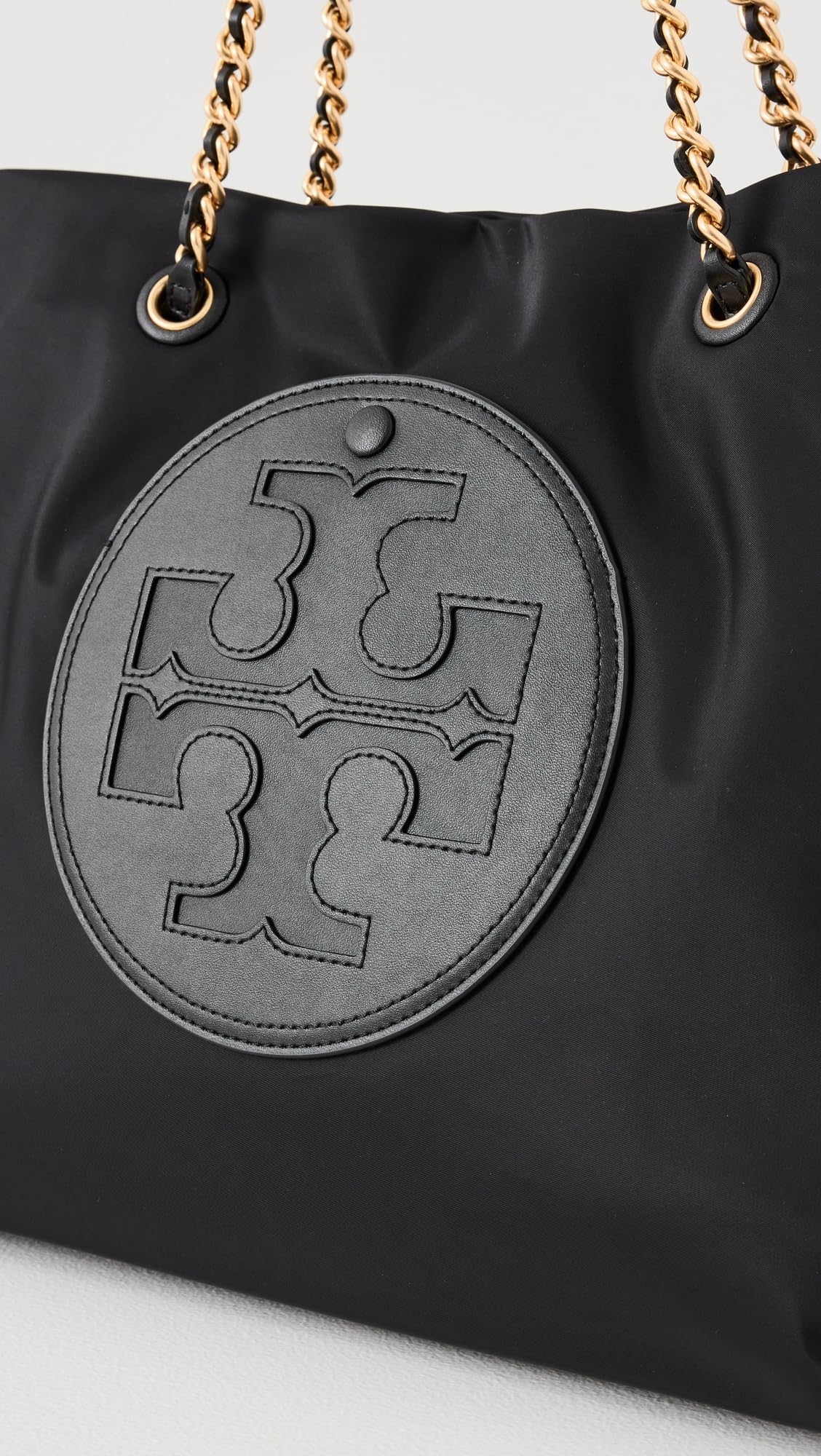 Tory Burch Women's Ella Chain Tote Bag - Stylish Leather Shoulder Purse for Work, Travel & Everyday Use | Premium Designer Handbag for Women