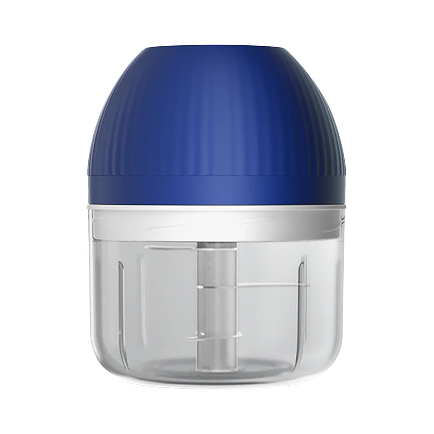 Electric Mini Garlic Chopper & Vegetable Grinder - Portable Rechargeable Food Processor for Kitchen - Perfect for Chopping Garlic, Onions, Herbs & Nuts - Ideal for Cooking, Meal Prep & Camping (Blue)