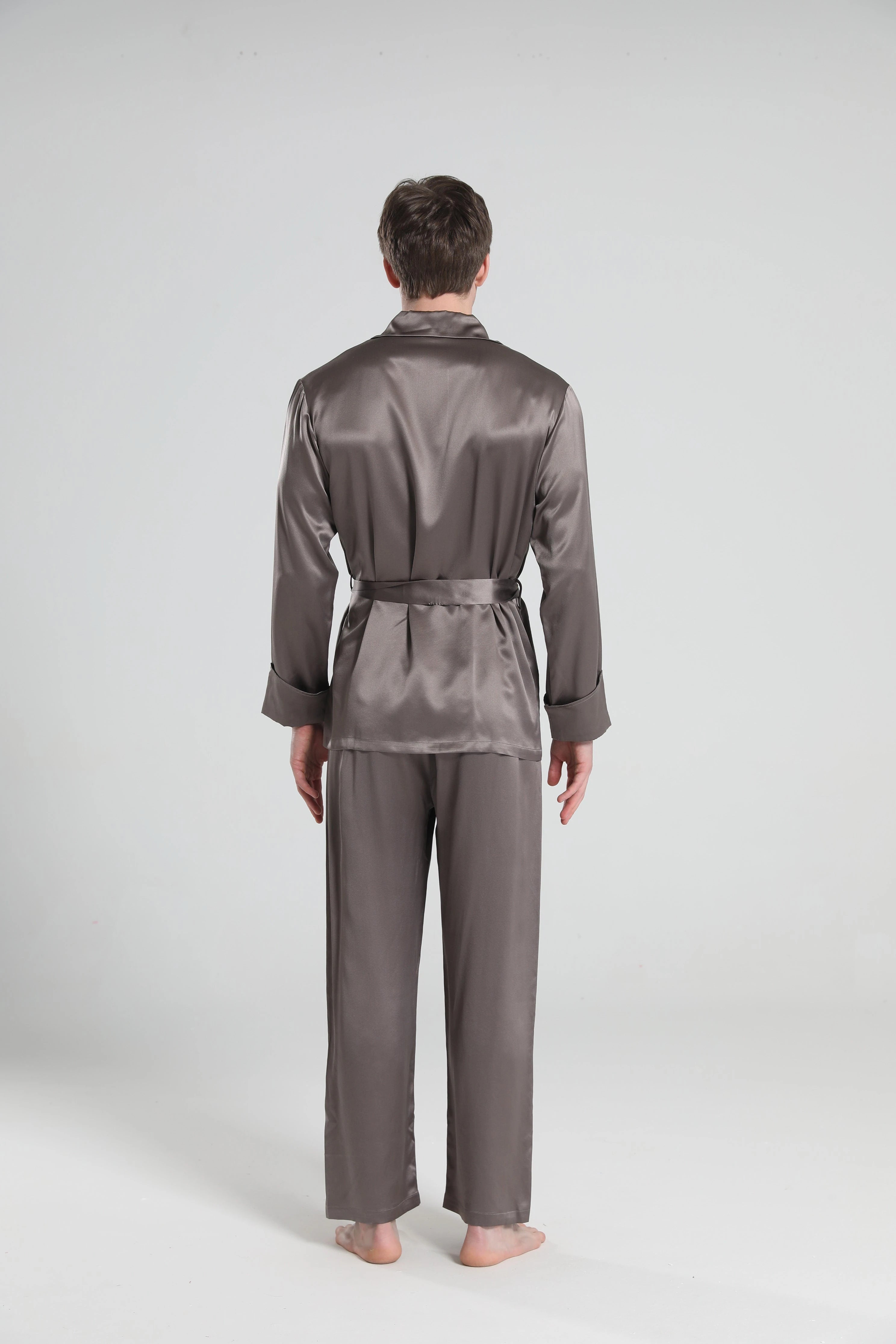 Premium 22 Momme Silk Pajamas for Men - Luxury Sleepwear for Comfort & Style - Perfect for Relaxing at Home, Lounging & Gift Giving