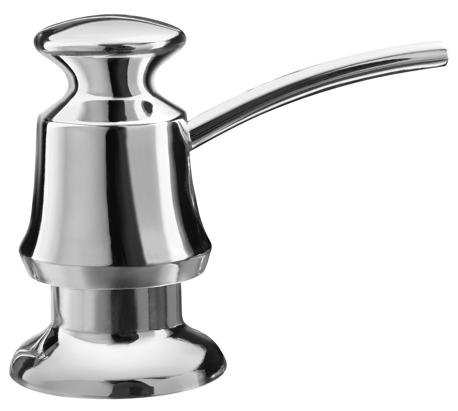 Premium Chrome Soap and Lotion Dispenser - Elegant Touch-Free Bathroom & Kitchen Accessory for Modern Homes