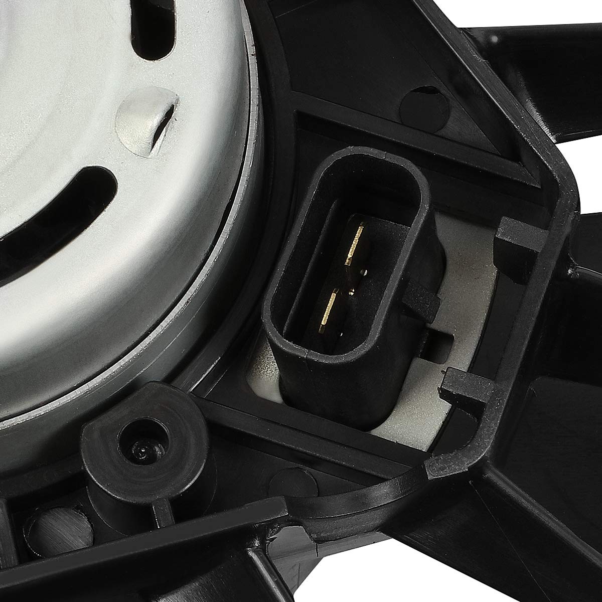 DNA MOTORING OEM-RF-0067 Black Radiator Cooling Fan - High Efficiency Direct Replacement for 07-10 Chrysler Sebring / 08-14 Dodge Avenger / 07-12 Dodge Caliber - Improved Engine Cooling Performance for Hot Weather & Heavy Traffic Conditions