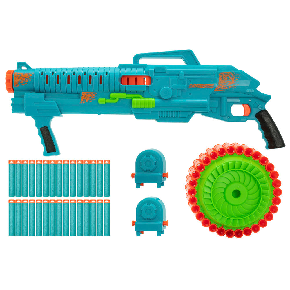 Air Warriors Sidewinder Dart Blaster Toy - Rapid Fire Pump Action Foam Blaster for Kids Ages 6+ | Outdoor Play, Nerf Battles & Backyard Fun