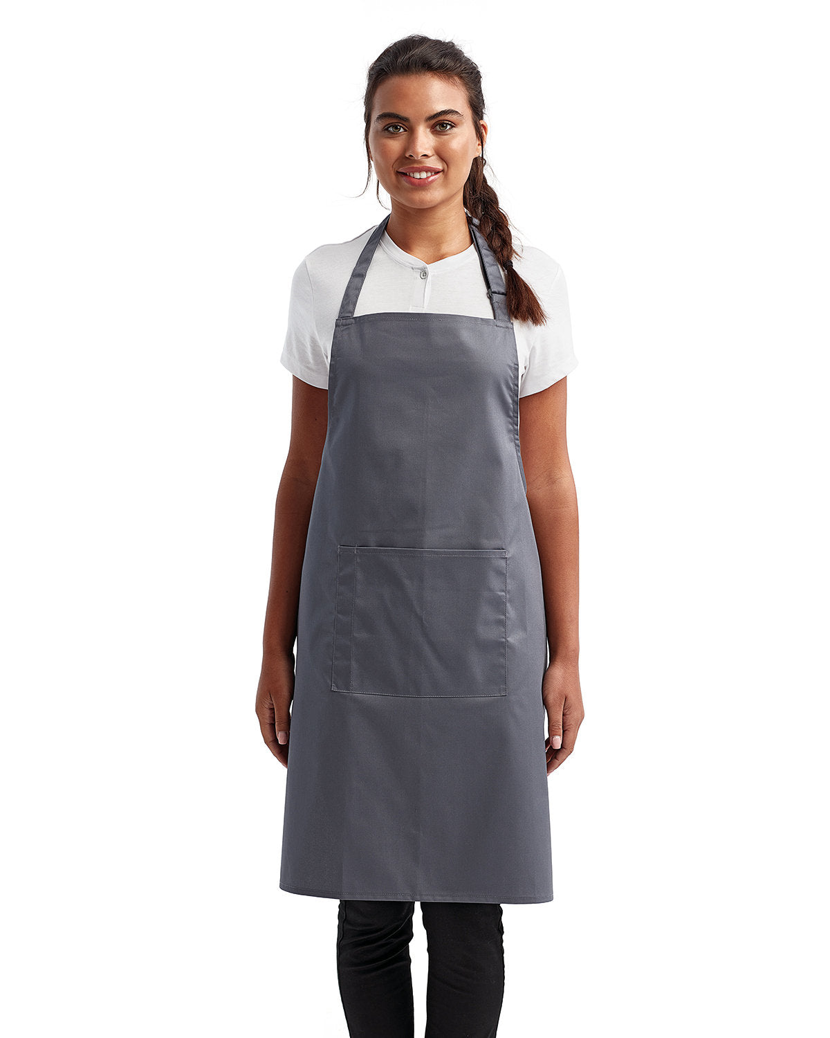 Reprime RP154 Unisex 'Colours' Recycled Bib Apron with Pocket - Eco-Friendly Kitchen & BBQ Cooking Apron for Chefs, Bartenders & Artists