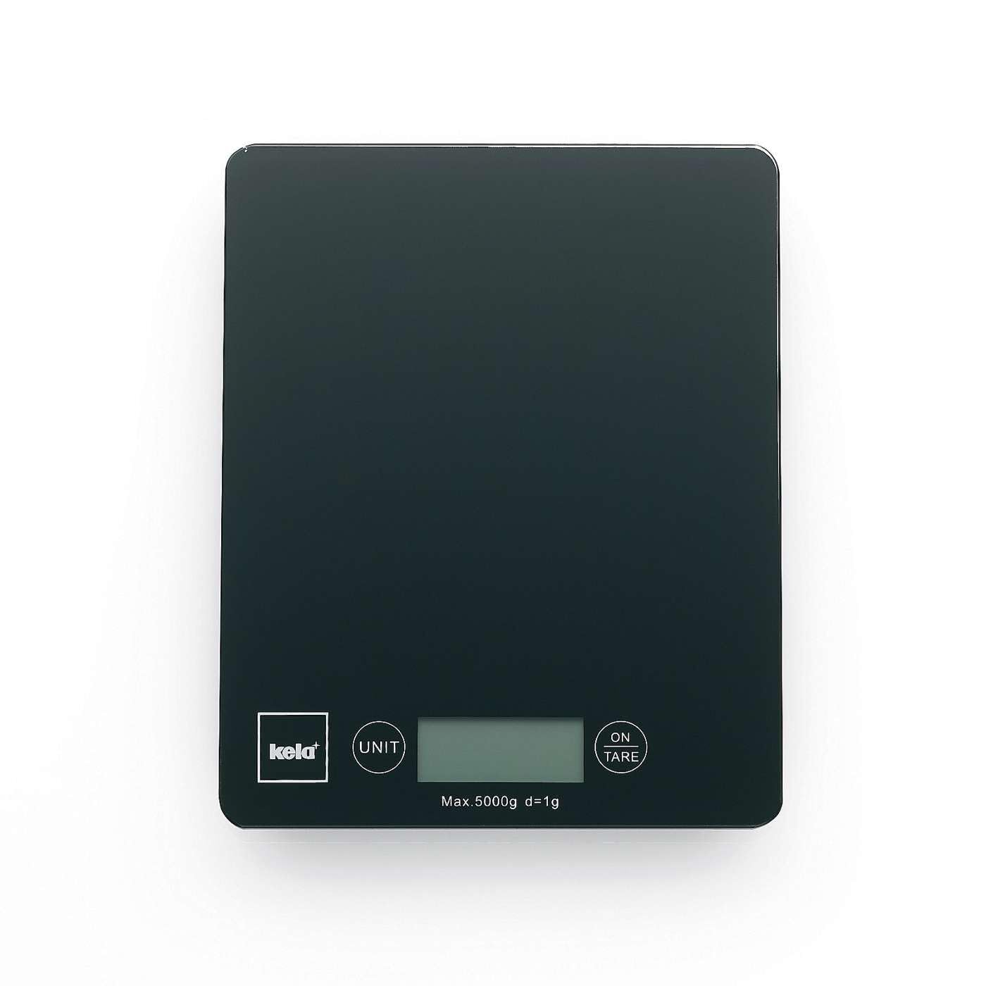 Kela 15741 Digital Kitchen Scale - Precise Food Scale for Baking, Cooking & Portion Control - Black (Ideal for Home, Restaurant & Meal Prep)