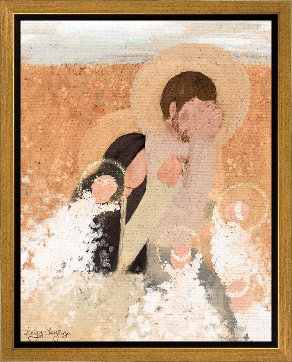 Family Prayer Gallery Wrap Canvas - Inspirational Christian Wall Art for Home Decor, Living Room, Bedroom & Church