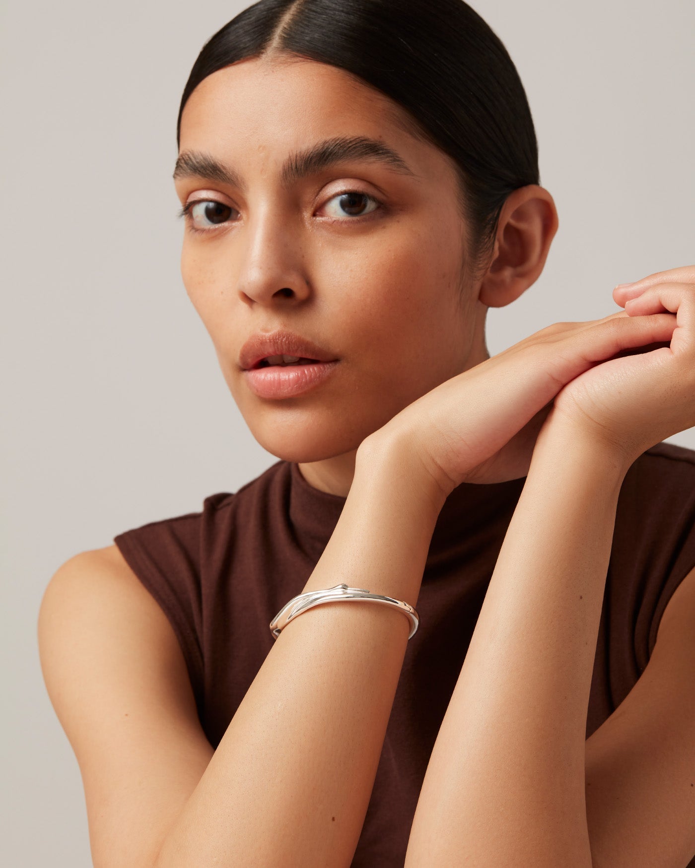 Colette Silver Bangle Bracelet for Women - Elegant & Stylish Jewelry for Everyday Wear, Parties & Special Occasions