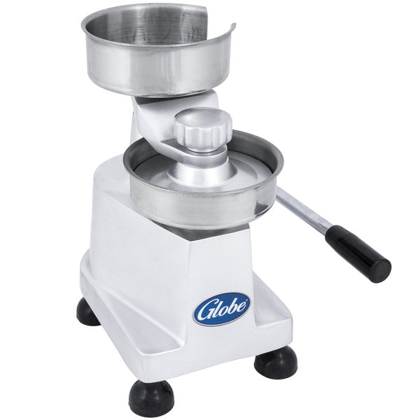 1/4 lb. Globe PP4 Manual Patty Press - Heavy Duty Hamburger Press for Perfect Patties - Ideal for Home Grilling, BBQ, and Restaurant Use