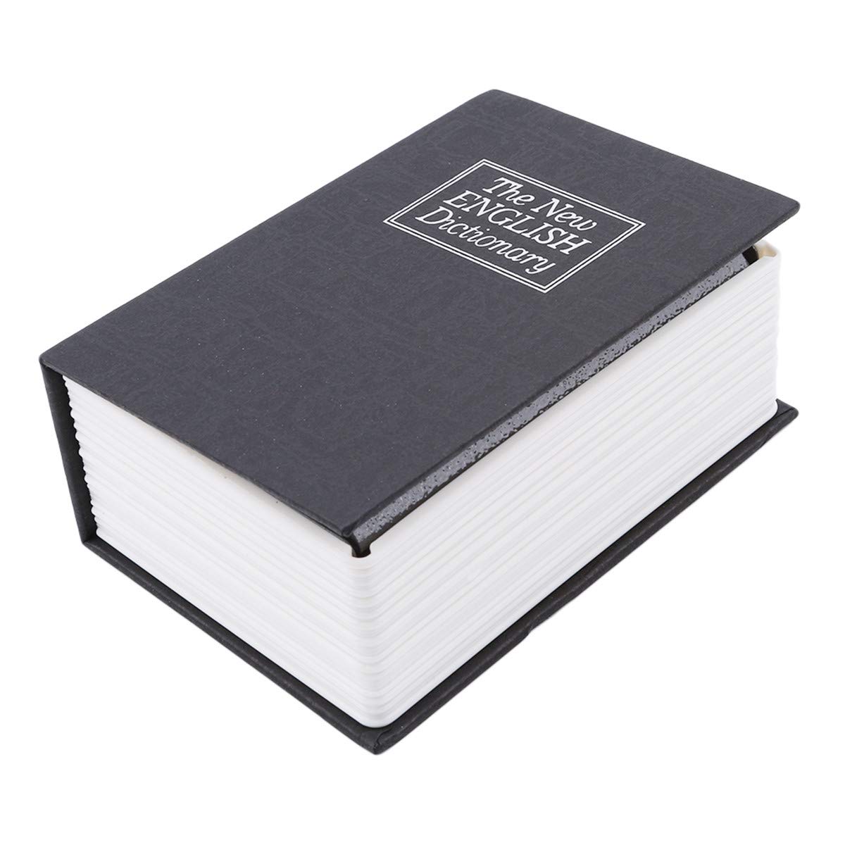 Small Book Safe with Key Lock - Dictionary Diversion Secret Storage Box for Cash & Valuables - Perfect for Home, Office & Travel Security