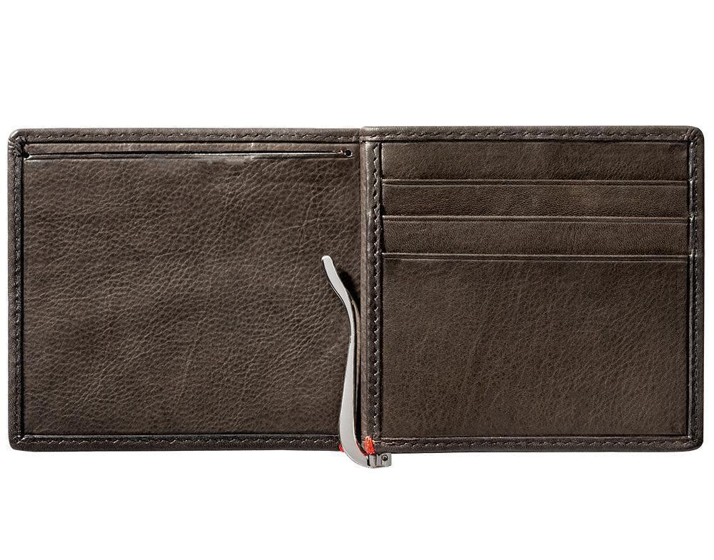 Genuine Mocha Leather Wallet with Zippo Flame Metal Plate Design - Stylish & Durable for Everyday Use, Travel, and Gifts