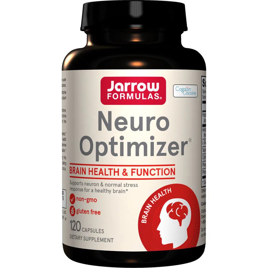 Jarrow Formulas Neuro Optimizer - Brain Health Supplement with Citicoline & Phosphatidylserine for Memory, Focus & Cognitive Support - Ideal for Students, Professionals & Seniors