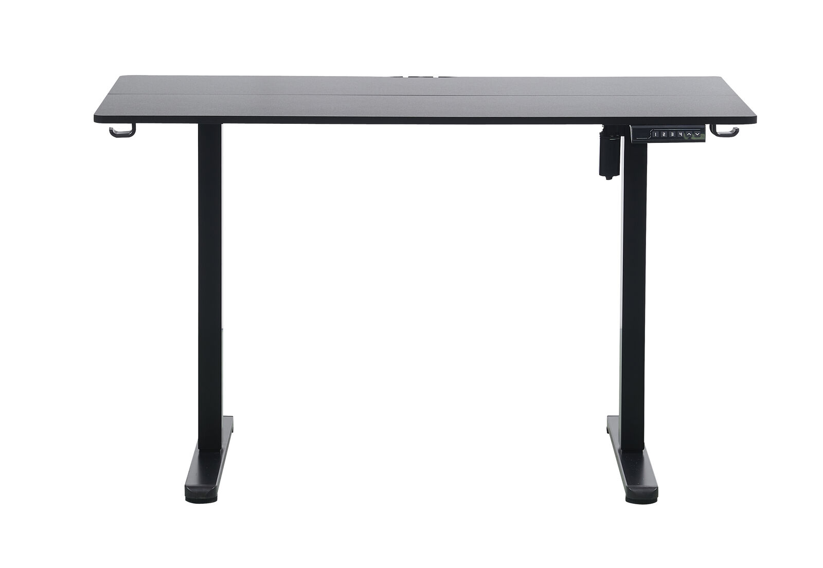 120 x 70cm Black Electric Standing Desk - Height Adjustable Motorized Sit Stand Workstation for Home Office, Gaming & Study (Ergonomic Workspace Solution)