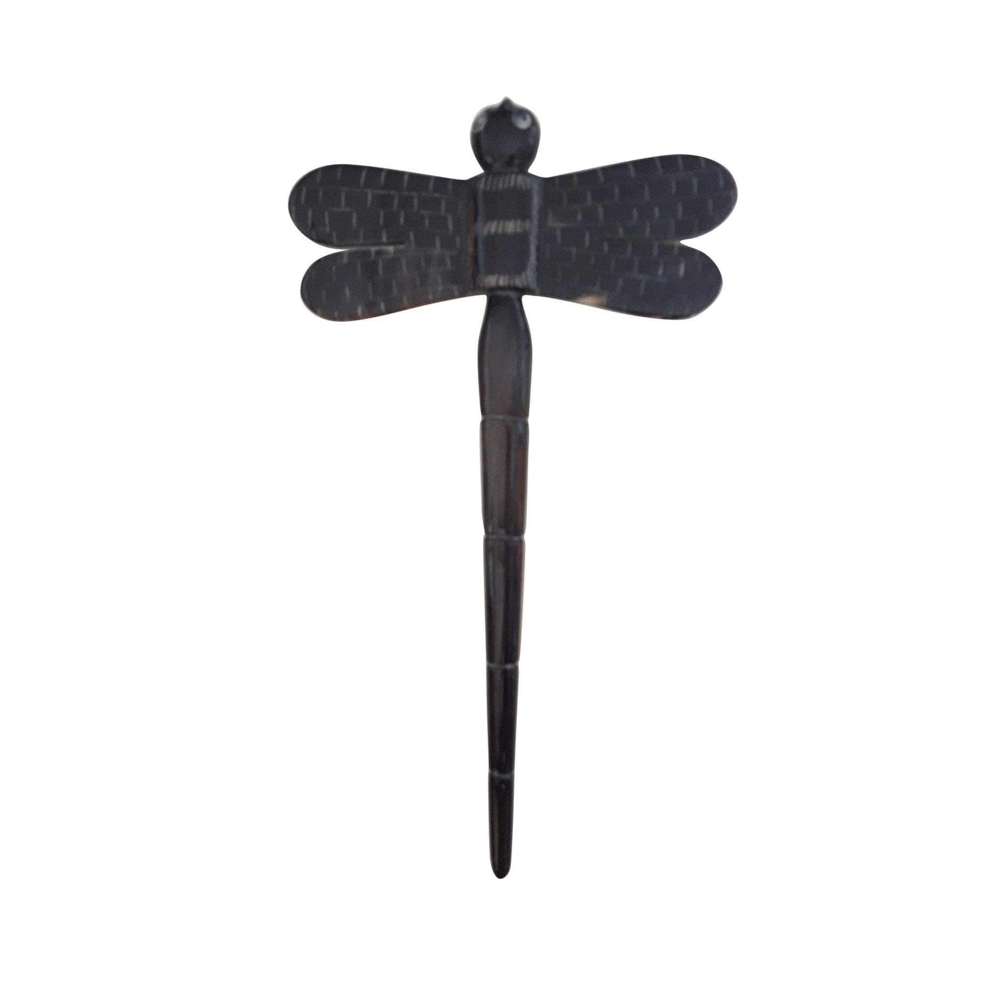 Marycrafts Handmade Buffalo Horn Dragonfly Hair Stick & Hair Pin - Elegant Hair Accessories for Women, Perfect for Weddings, Parties & Everyday Styling
