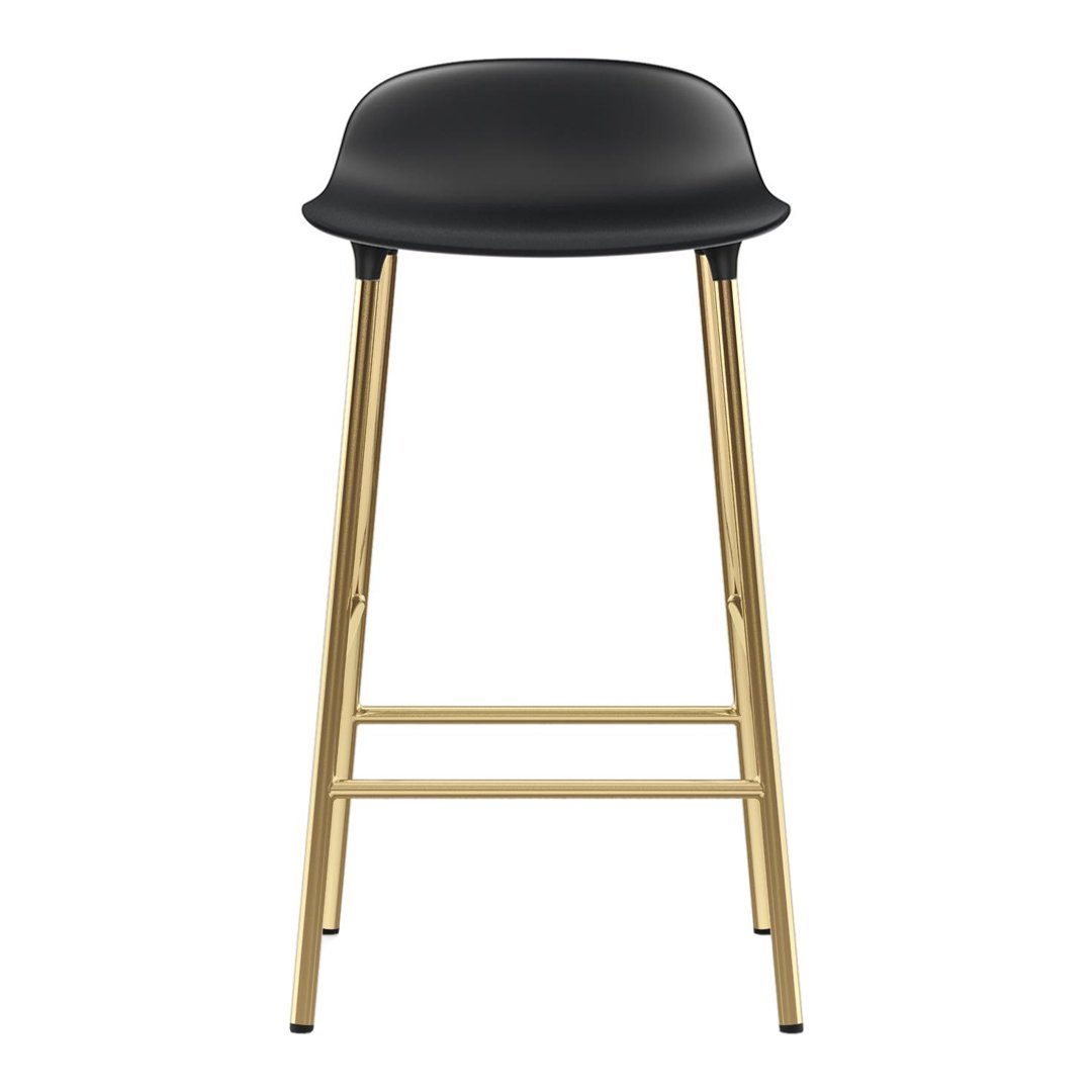Modern Metal Leg Form Counter Stool - Bar Stool for Kitchen Island, Breakfast Nook & Home Decor